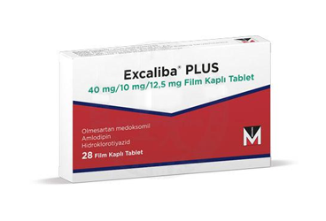 EXCALIBA PLUS 40 MG/ 10 MG/ 12,5 MG FILM KAPLI TABLET (28 TABLET)